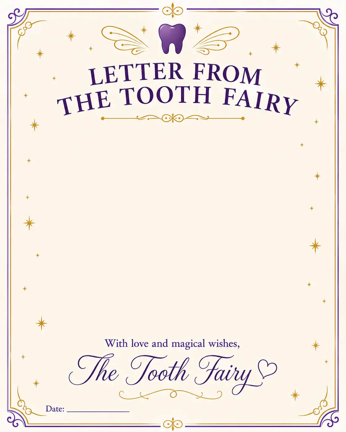 Letter from the Tooth Fairy